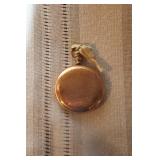 Hamilton Pocket Watch with Ornate Case and Wooden Display Stand