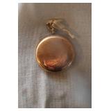 Hamilton Pocket Watch with Ornate Case and Wooden Display Stand