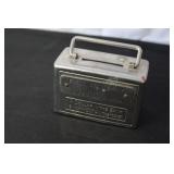 Collection of Vintage Cast Iron and Metal Banks with Miniature Shoe