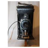 Lot of 2 Vintage Cameras - Ansco Folding and Kodak Brownie