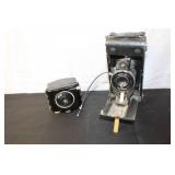 Lot of 2 Vintage Cameras - Ansco Folding and Kodak Brownie