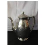 Collection of Vintage Metal Pitchers, Teapot, and Decorative Gift Box