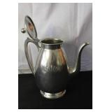 Collection of Vintage Metal Pitchers, Teapot, and Decorative Gift Box