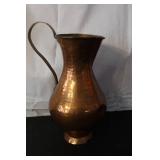 Collection of Vintage Metal Pitchers, Teapot, and Decorative Gift Box