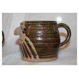 Collection of 7 Vintage Studio Pottery Mugs and Mini Vases