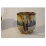 Collection of 7 Vintage Studio Pottery Mugs and Mini Vases