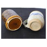 Collection of 7 Vintage Studio Pottery Mugs and Mini Vases