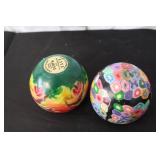 European Ceramic Tableware Lot Including Mugs, Coasters, Vases, and Tray