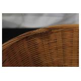 Collection of Vintage Wicker Baskets and RW Norway Wooden Tray