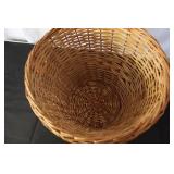Collection of Vintage Wicker Baskets and RW Norway Wooden Tray