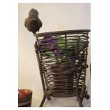 Eclectic Home Decor Collection with Mosaic Candle Holders and Heart Trivet