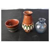 Eclectic Home Decor Collection with Mosaic Candle Holders and Heart Trivet