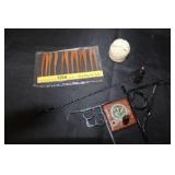 Collection of Vintage Hand-Carved Wooden Decor and Candle Holders