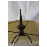 Vintage Ornate Metal Table Lamp with Decorative Base and Shade