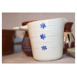 Collection of Vintage Pottery and Stoneware Items with Small Brass Mug