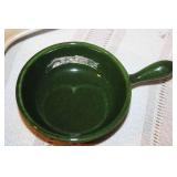 Collection of Vintage Pottery and Stoneware Items with Small Brass Mug