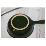 Collection of Vintage Pottery and Stoneware Items with Small Brass Mug