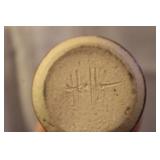 Collection of Vintage Pottery and Stoneware Items with Small Brass Mug