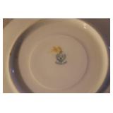 Collection of 6 Decorative Antique and Vintage Porcelain Plates and Saucers