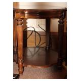 Wood and Metal Standing Quilt Rack