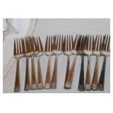Collection of Vintage Silverplate Flatware including Serving Pieces, Forks, and Spoons