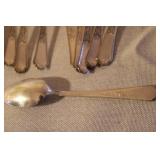 Collection of Vintage Silverplate Flatware including Serving Pieces, Forks, and Spoons