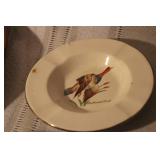 Eclectic Vintage Decorative Lot - Wood Carvings, Pottery, Ceramic Fish Dishes, and More