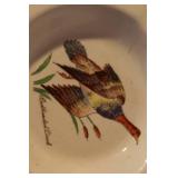 Eclectic Vintage Decorative Lot - Wood Carvings, Pottery, Ceramic Fish Dishes, and More