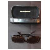 Collection of Sunglasses and Eyeglasses with Cases Including Ray-Ban and Furla