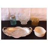 Vintage Kitchenware Collection with Glass, Ceramic, and Metal Pieces