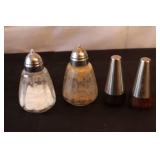 Kitchenware Collection with Salt and Pepper Shakers, Wooden Mills, Ceramic Dishes, and Flower Toothpick Holder