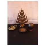 Vintage Metal Candle Holder and Brass Decor Collection