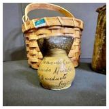 Collection of 4 Vintage Stoneware Crock, Basket, and Pitchers