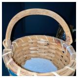 Collection of 4 Vintage Stoneware Crock, Basket, and Pitchers