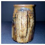 Collection of 4 Vintage Stoneware Crock, Basket, and Pitchers