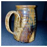 Collection of 4 Vintage Stoneware Crock, Basket, and Pitchers