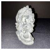 Collection of 3 Decorative Stoneware Items with Hindu Deity Figurine