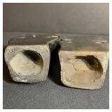 Pair of Vintage Pre-Columbian Style Clay Figurines