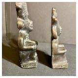 Pair of Vintage Pre-Columbian Style Clay Figurines