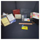 Office Supplies Lot with Clipboards, Calculator, Notebooks, and Accessories