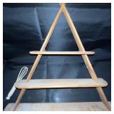 Wood Spice Rack Set with Glass Jars and Drawers