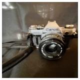 Canon AE-1 35mm Film Camera with 50mm f/1.8 FD Lens