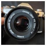 Canon AE-1 35mm Film Camera with 50mm f/1.8 FD Lens