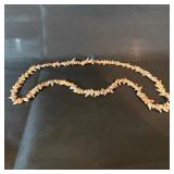 Vintage Stone Chip Bead Necklace in Earth Tones