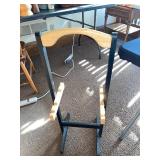 Wood and Metal Standing Quilt Rack