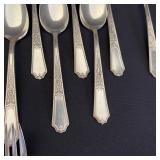 Collection of Vintage Silverplate Flatware including Serving Pieces, Forks, and Spoons