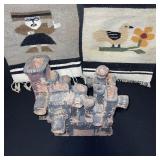 Abstract Ceramic Sculpture with Multi-Tube Design