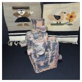 Abstract Ceramic Sculpture with Multi-Tube Design