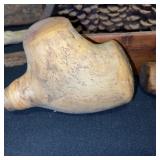 Collection of Driftwood and Pine Cones with Rustic Wooden Caddy