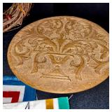 Vintage Kitchen Decor Lot with Linens, Wood Plaque, Ceramic and Glass Accents